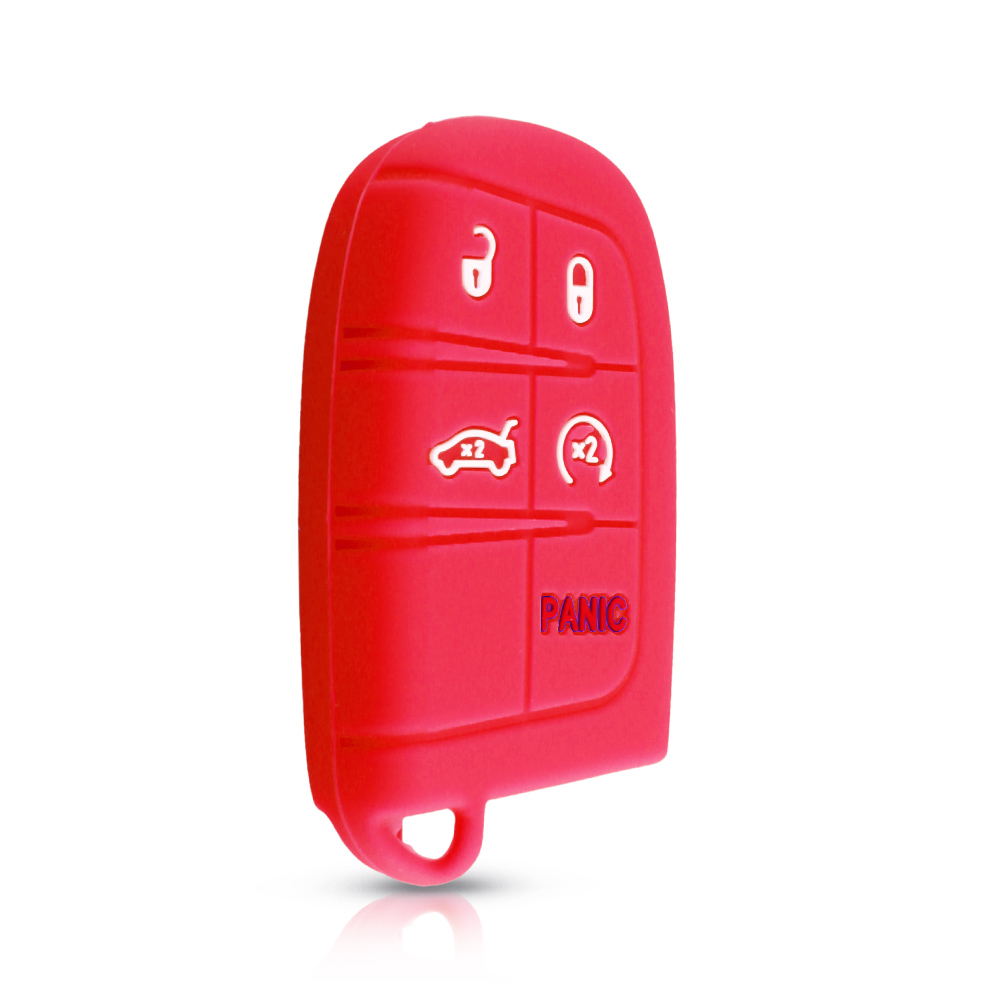 Cover in silicone telecomando/chiave per Jeep Grand Cherokee Dodge JCUV Dart Journey Chrysler 300C Fiat - 5ff7e66203d8f185578d11b03a41e6b2