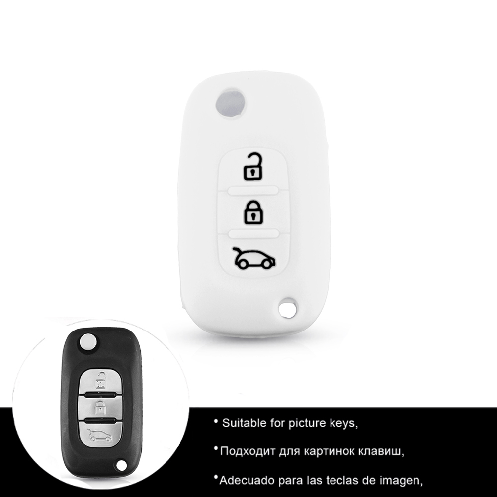Cover in silicone telecomando/chiave per Mercedes Benz Smart City Fortwo Forfour Roadster For Renault Twingo Clio - 775b7f35e04cc68f5f61ddb532f809ef
