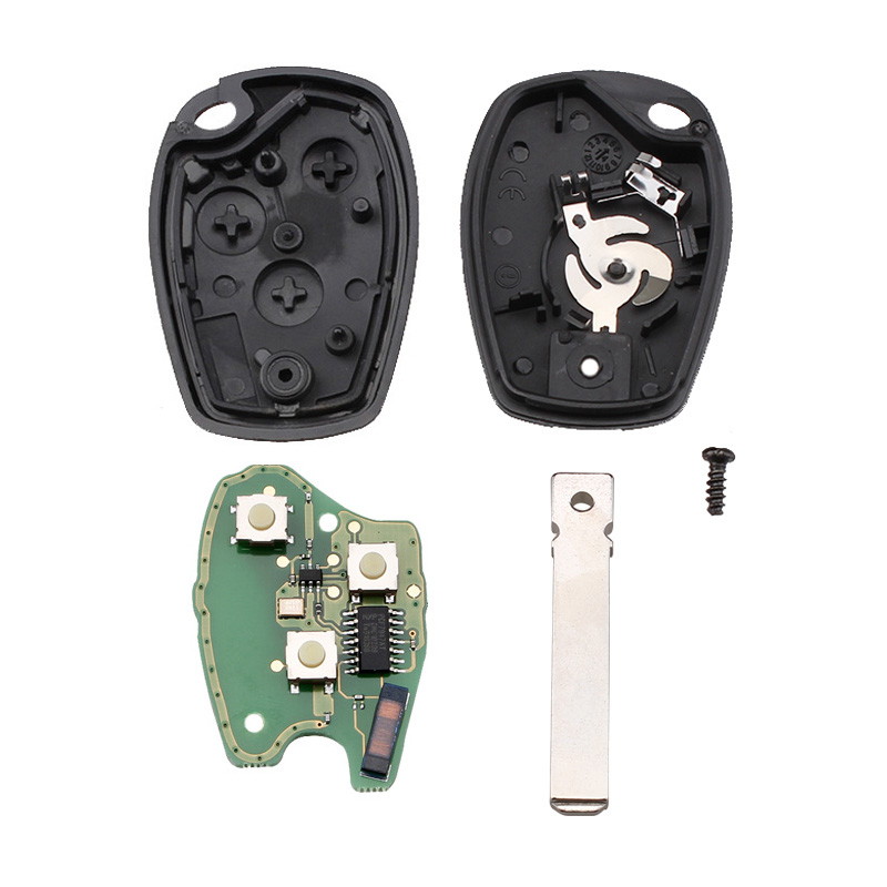 Chiave Telecomando per Renault /Kangoo II /Clio III Duster Modus Twingo DACIA Logan 3 Tasti 433MHz PCF7947 - 7891e27d1efc4795d5e5a7c1409af98c