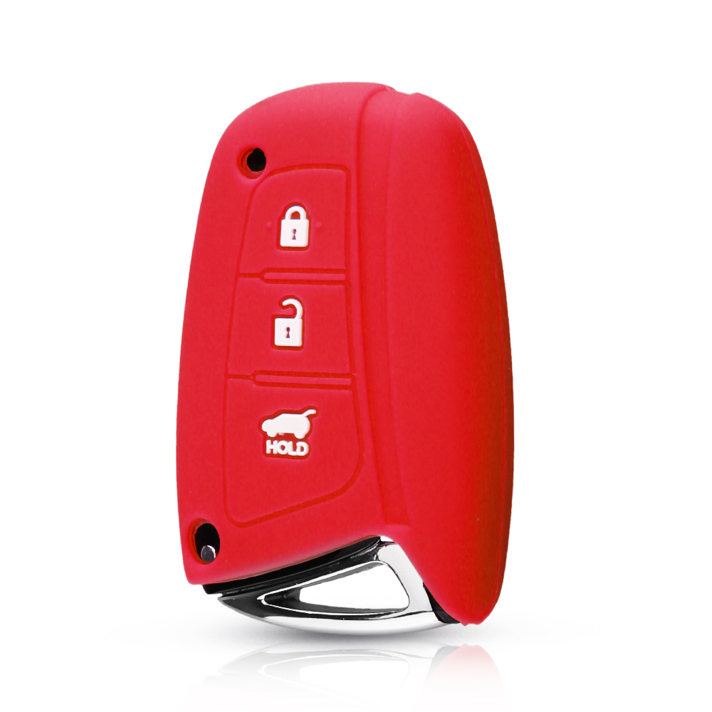 Cover in silicone telecomando/chiave per Hyundai Solaris ix35 ix45 Accent Elantra Santa Fe - a0b61505b581db75fe29b46ea77ef56e