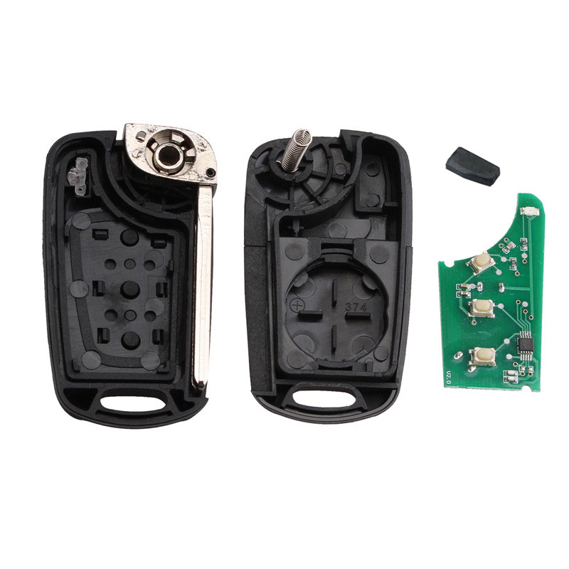 Chiave Telecomando per Kia Rio Ceed CeedPro Picanto 2004-2011 433Mhz ID46 3 tasti - c7195579acb7281a32376430ae0d5792