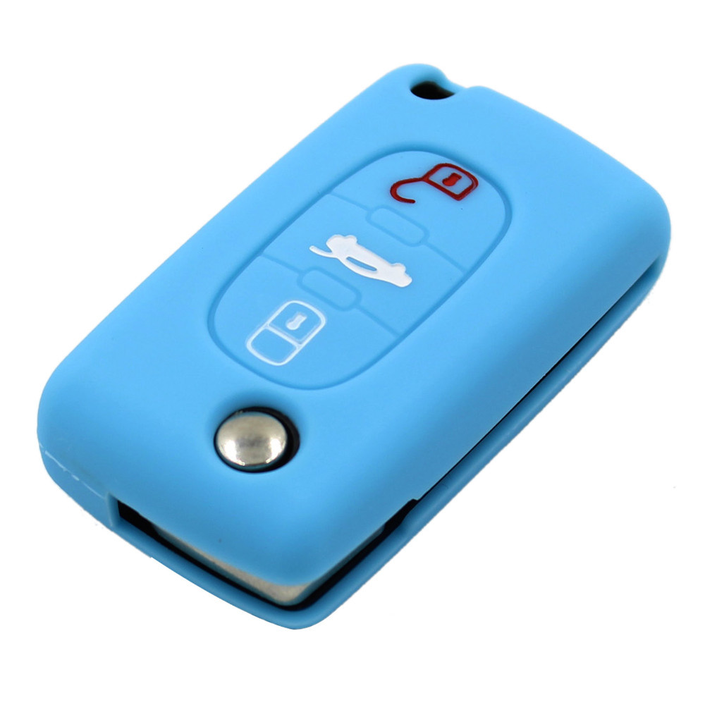 Cover in silicone telecomando/chiave per Peugeot 107 207 307 407 308 607 Citroen C1 C2 C3 C4 C5 C6 C8 - d1dc6733adb645b3733a5fdd2673b807