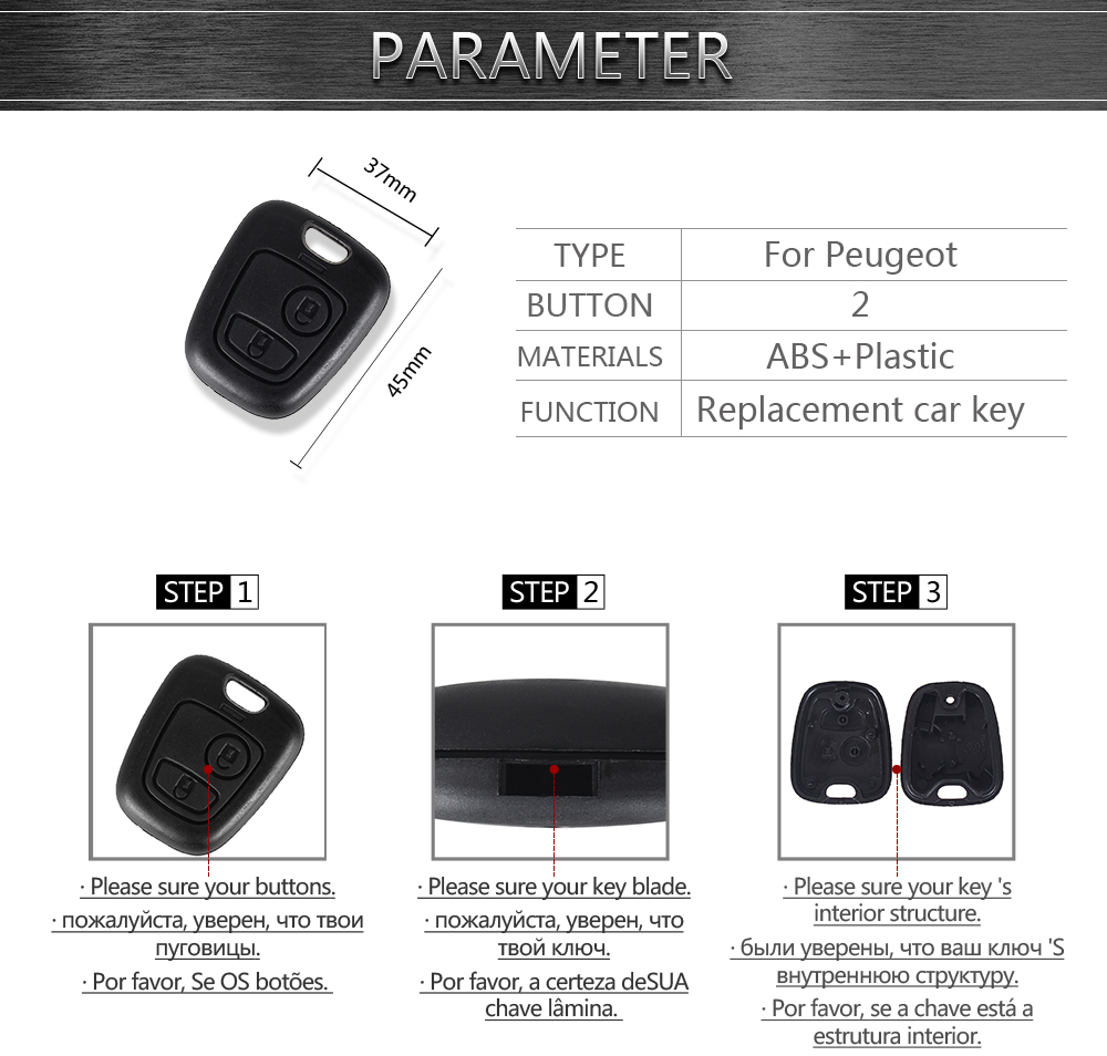Case chiave per Citroen C1 C4 for Peugeot 107 207 307 407 206 306 406 8 Case chiave per Citroen C1 C4 for Peugeot 107 207 307 407 206 306 406 - f8bbfd5265348ace128f6f67356dea16 1
