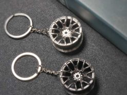 Portachiave Cerchi in lega ruota 4 Portachiave Cerchi in lega ruota - Wheel Rim Key Chain Luxury Aluminum Car Key Ring Keychain for Man Women 2