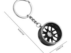 Portachiave Cerchi in lega ruota 7 Portachiave Cerchi in lega ruota - Wheel Rim Key Chain Luxury Aluminum Car Key Ring Keychain for Man Women 5