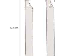 Chiave telecomando per CHANA EADO 127 - KEYYOU 127 Blank Uncut Key Blade For CHANA EADO Flip Remote Key Blade 2