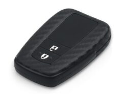 Cover in silicone chiave telecomando per Toyota CHR C-HR 2017 2018 Prius - KEYYOU 2 3 Buttons Carbon Silicone Key Case Fob Cover Remote Car Accessories For Toyota CHR 3