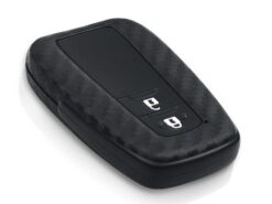 Cover in silicone chiave telecomando per Toyota CHR C-HR 2017 2018 Prius - KEYYOU 2 3 Buttons Carbon Silicone Key Case Fob Cover Remote Car Accessories For Toyota CHR 4