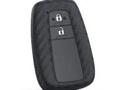 Cover in silicone chiave telecomando per Toyota CHR C-HR 2017 2018 Prius - KEYYOU 2 3 Buttons Carbon Silicone Key Case Fob Cover Remote Car Accessories For Toyota CHR 5