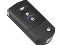 Chiave telecomando per Mazda 3 5 6 2 Bottoni - KEYYOU 2 Button Remote Key Fob Shell Case Folding Flip With Uncut Blade For Mazda 3 11