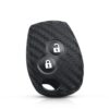 Cover in silicone chiave telecomando per Renault Duster Clio DACIA 3 Twingo Logan Sandero Modus - Nissan - KEYYOU 2 Buttons Carbon Silicone Car Key Case Cover Holder For Renault Duster Clio DACIA 3