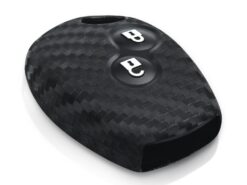 Cover in silicone chiave telecomando per Renault Duster Clio DACIA 3 Twingo Logan Sandero Modus - Nissan - KEYYOU 2 Buttons Carbon Silicone Car Key Case Cover Holder For Renault Duster Clio DACIA 3 3