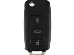 Chiave telecomando per VW Volkswagen Golf Polo MK4 Touran Bora - KEYYOU 3 1 4 Buttons Remote Flip Switchblade Key Shell Replacement Key Case Cover For VW 2