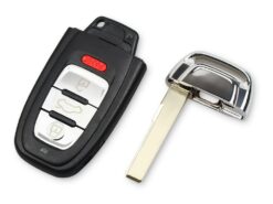 Chiave telecomando per Audi A3 A4 A5 A6 A8 Quattro Q5 Q7 315Mhz ID46 Chip FCC ID: IYZFBSB802 2009-2015 - KEYYOU 3 1 Button For Audi A3 A4 A5 A6 A8 Quattro Q5 Q7 Key Fob 3