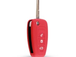 Cover in silicone chiave telecomando per Ford Ranger C-Max S-Max Focus Galaxy Mondeo Transit Tourneo Escape - KEYYOU 3 Button Silicone Car Key Case For Ford Ranger C Max S Max Focus Galaxy 3