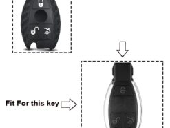 Cover in silicone chiave telecomando per Mercedes benz CLS CLA AMG GL R SLK A B C S - KEYYOU 3 Button Silicone Car Key Case For Mercedes benz CLS CLA AMG GL R SLK 9