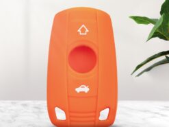 Cover in silicone chiave telecomando per BMW 1 3 5 6 Series E90 E91 E92 E60 - KEYYOU 3 Button Silicone Car Key Case for BMW 1 3 5 6 Series E90 E91 3