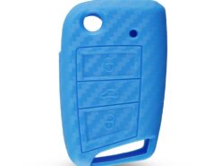 Cover in silicone chiave telecomando per VW key Polo 2016 Golf 7 MK7 For Skoda A7 Carbon