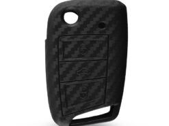 Cover in silicone chiave telecomando per VW key Polo 2016 Golf 7 MK7 For Skoda A7 Carbon - KEYYOU 3 Buttons For VW key Polo 2016 Golf 7 MK7 For Skoda A7 Carbon Fiber 3