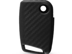 Cover in silicone chiave telecomando per VW key Polo 2016 Golf 7 MK7 For Skoda A7 Carbon - KEYYOU 3 Buttons For VW key Polo 2016 Golf 7 MK7 For Skoda A7 Carbon Fiber 5