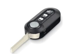 Chiave telecomando per Fiat 500 Panda Punto Bravo SIP22 - KEYYOU 3 Buttons Remote Car Key Shell Flip Key Pad Case For Fiat 500 Panda Punto 2