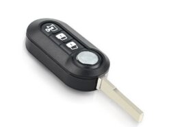 Chiave telecomando per Fiat 500 Panda Punto Bravo SIP22 - KEYYOU 3 Buttons Remote Car Key Shell Flip Key Pad Case For Fiat 500 Panda Punto 3