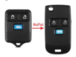 Chiave telecomando per Ford Transit MK6 Connect Maverick 3 Bottoni - KEYYOU 3 Buttons Remote Key Case Shell Fob Folding Flip For Ford Transit MK6 Connect Maverick 1