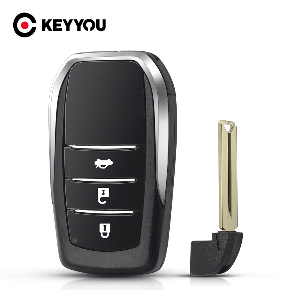 KEYYOU-3-Buttons-Remote-Key-Control-Housing-For-Toyota-Fortuner-Prado-Camry-Rav4-Highlander-Smart-Crown-1 Chiave telecomando per Toyota Fortuner Prado Camry Rav4 Highlander - KEYYOU 3 Buttons Remote Key Control Housing For Toyota Fortuner Prado Camry Rav4 Highlander Smart Crown 1