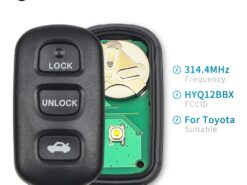 Chiave telecomando per Toyota HYQ12BBX Keyless Highlander Camry Solara Corolla Sienna 2002 -2007 - KEYYOU 314 4mhz Remote Car Key Fob 3 1 Button For Toyota HYQ12BBX Keyless Highlander Camry 1