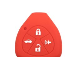 Cover in silicone chiave telecomando per Toyota YARIS AURIS Sienna Matrix Yaris Venza Protector 2005 2006 2007 2008 - KEYYOU 4 Buttons Remote Silicone Key Case Cover For Toyota YARIS AURIS Sienna Matrix Yaris Venza 2