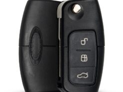 Chiave telecomando per Ford Focus Fiesta 2013 Fob Case With HU101 Blade 433MHz 4D63 Chip 3 Bottoni 3 Chiave telecomando per Ford Focus Fiesta 2013 Fob Case With HU101 Blade 433MHz 4D63 Chip 3 Bottoni - KEYYOU 433MHz 4D63 Chip 3 Buttons Flip Folding Remote Control Key for Ford Focus Fiesta 2013 1