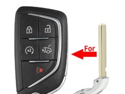 Chiave telecomando per Cadillac CTS XTS ATS CT6 2014 2015 2016 2017 2018 2019 - KEYYOU Car Key Blade Emergency Replacement For Cadillac CTS XTS ATS CT6 2014 2015 2016 2017 4