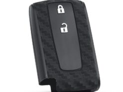 Cover in silicone chiave telecomando per Toyota Prius Crown Avensis Verso - KEYYOU Carbon Fiber Case For Toyota Prius Crown Avensis Verso Remote Car Silicone Key Case Cover 1