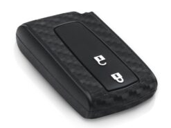 Cover in silicone chiave telecomando per Toyota Prius Crown Avensis Verso - KEYYOU Carbon Fiber Case For Toyota Prius Crown Avensis Verso Remote Car Silicone Key Case Cover 3