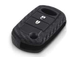 Cover in silicone chiave telecomando per Land Rover Range Rover Sport LR3 - KEYYOU Carbon Silicone Car Key Case For Land Rover Range Rover Sport LR3 Discovery Car Key 2