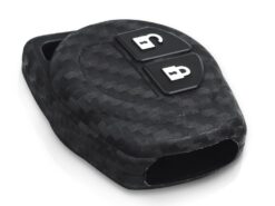 Cover in silicone chiave telecomando per Suzuki SX4 Swift Grand Vitara Liana Jimny Samurai - KEYYOU Carbon Silicone Car Key Case For Suzuki SX4 Swift Grand Vitara Liana Jimny Samurai Carbon 4