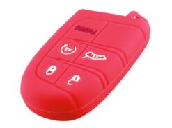 Cover in silicone chiave telecomando per JEEP Grand Cherokee Renegade Dodge JCUV dart Journey Chrysler 300C - KEYYOU Case Silicone Car Key Cover For JEEP Grand Cherokee Renegade Dodge JCUV dart Journey Chrysler 4
