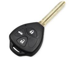Chiave telecomando auto per Toyota Yaris Prado Tarago Camry Corolla RAV4 REIZ Crown 2007-2012 2/3/4 Bottoni - KEYYOU Cutted Blade 2 3 4 BT Remote Car Key Case Shell for Toyota Yaris Prado 3