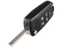 Chiave telecomando per Buick Excelle Verano LaCrosse Regal - KEYYOU Flip Folding Remote Key Shell 5 Buttons for Buick Excelle Verano LaCrosse Regal Car Alarm 2
