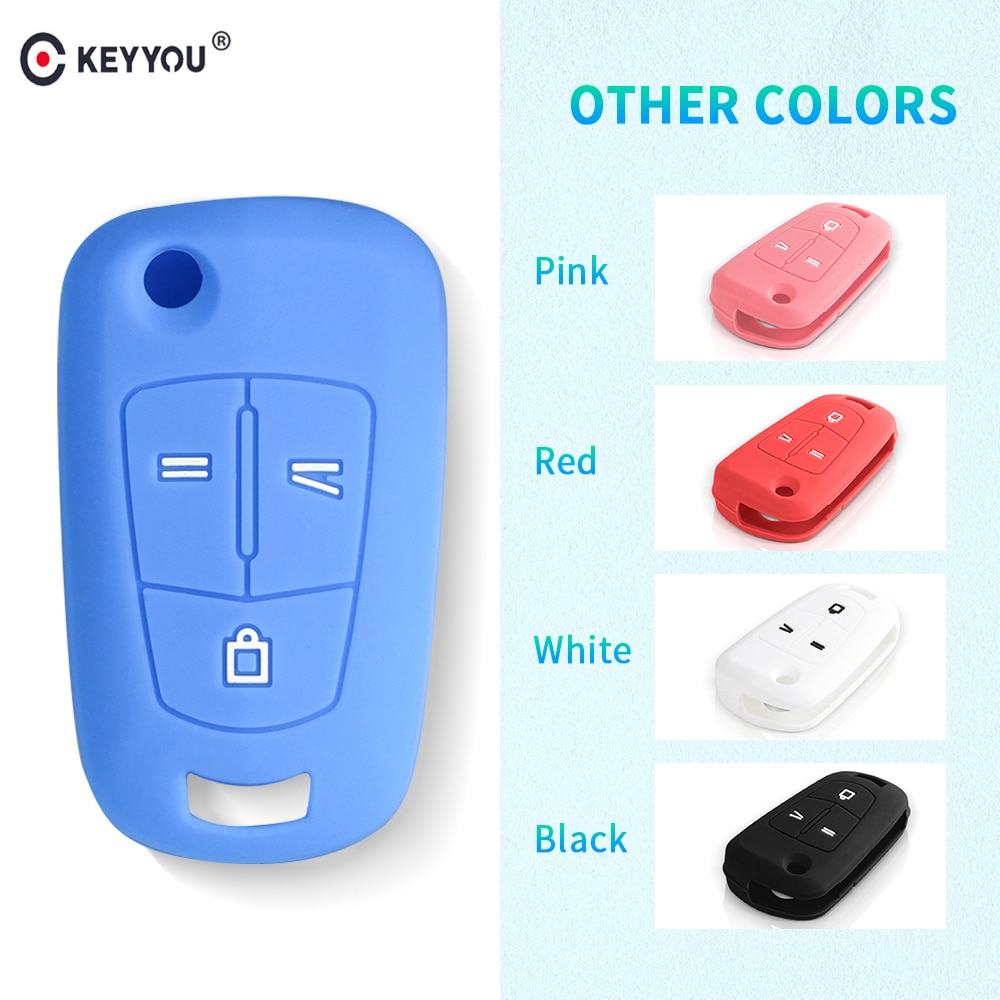KEYYOU-Fold-3-Buttons-Remote-Silicone-Car-Key-Cover-Case-Fob-For-Opel-Vauxhall-Astra-Vectra-1 Cover in silicone chiave telecomando per Opel Vauxhall Astra Vectra Corsa Signum - KEYYOU Fold 3 Buttons Remote Silicone Car Key Cover Case Fob For Opel Vauxhall Astra Vectra 1