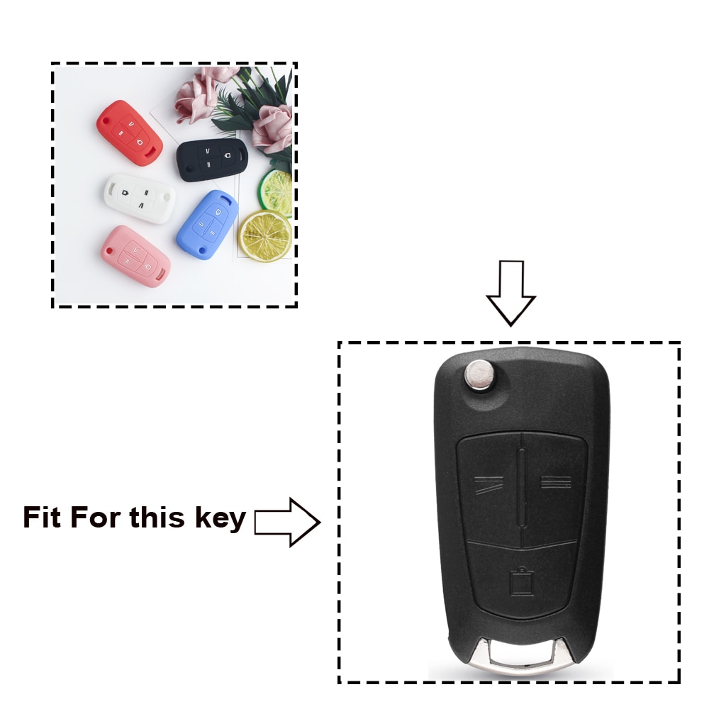 KEYYOU-Fold-3-Buttons-Remote-Silicone-Car-Key-Cover-Case-Fob-For-Opel-Vauxhall-Astra-Vectra-2 Cover in silicone chiave telecomando per Opel Vauxhall Astra Vectra Corsa Signum - KEYYOU Fold 3 Buttons Remote Silicone Car Key Cover Case Fob For Opel Vauxhall Astra Vectra 2