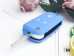 Cover in silicone chiave telecomando per Opel Vauxhall Astra Vectra Corsa Signum - KEYYOU Fold 3 Buttons Remote Silicone Car Key Cover Case Fob For Opel Vauxhall Astra Vectra 3