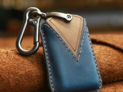 Cover chiave telecomando per Land Rover Range Rover Evoque Discovery Sport - Jaguar E-Pace Leather r 2018 2019 2020 5 Bottoni - KEYYOU For Land Rover Range Rover Evoque Discovery Sport For Jaguar E Pace Leather Car Key 4