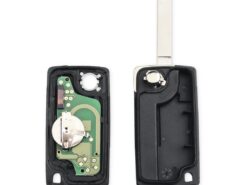 Chiave telecomando per Peugeot 307 433Mhz ID46 PCF7941 3 Bottoni - KEYYOU For Peugeot 307 Flip Fob Remote Car Key 433Mhz ID46 PCF7941 Chip With Uncut VA2 4