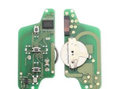 Chiave telecomando per Peugeot 307 433Mhz ID46 PCF7941 3 Bottoni - KEYYOU For Peugeot 307 Flip Fob Remote Car Key 433Mhz ID46 PCF7941 Chip With Uncut VA2 5