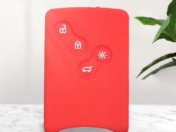 Cover in silicone chiave telecomando per Renault Clio Logan Megane - KEYYOU For Renault Clio Logan Megane 2 3 Koleos Scenic Card Key Protector Holder Car key 2