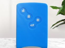 Cover in silicone chiave telecomando per Renault Clio Logan Megane - KEYYOU For Renault Clio Logan Megane 2 3 Koleos Scenic Card Key Protector Holder Car key 3