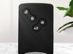 Cover in silicone chiave telecomando per Renault Clio Logan Megane - KEYYOU For Renault Clio Logan Megane 2 3 Koleos Scenic Card Key Protector Holder Car key 5