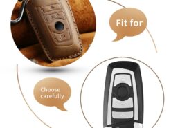 Cover chiave telecomando per BMW 1 3 5 6 7 Series X3 X4 4 Cover chiave telecomando per BMW 1 3 5 6 7 Series X3 X4 - KEYYOU Genuine Leather Car Key Holder Key Cover Key Bag Key Case For BMW 1 3 2