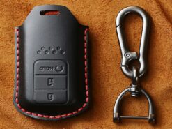 Cover chiave telecomando per Honda XRV Vezel HRV CRV CR-V Accord Civiv Spirior Fit JAZZ Jade Pilot City - KEYYOU Genuine Leather Car Remote Key Case Cover For Honda XRV Vezel HRV CRV CR V 3